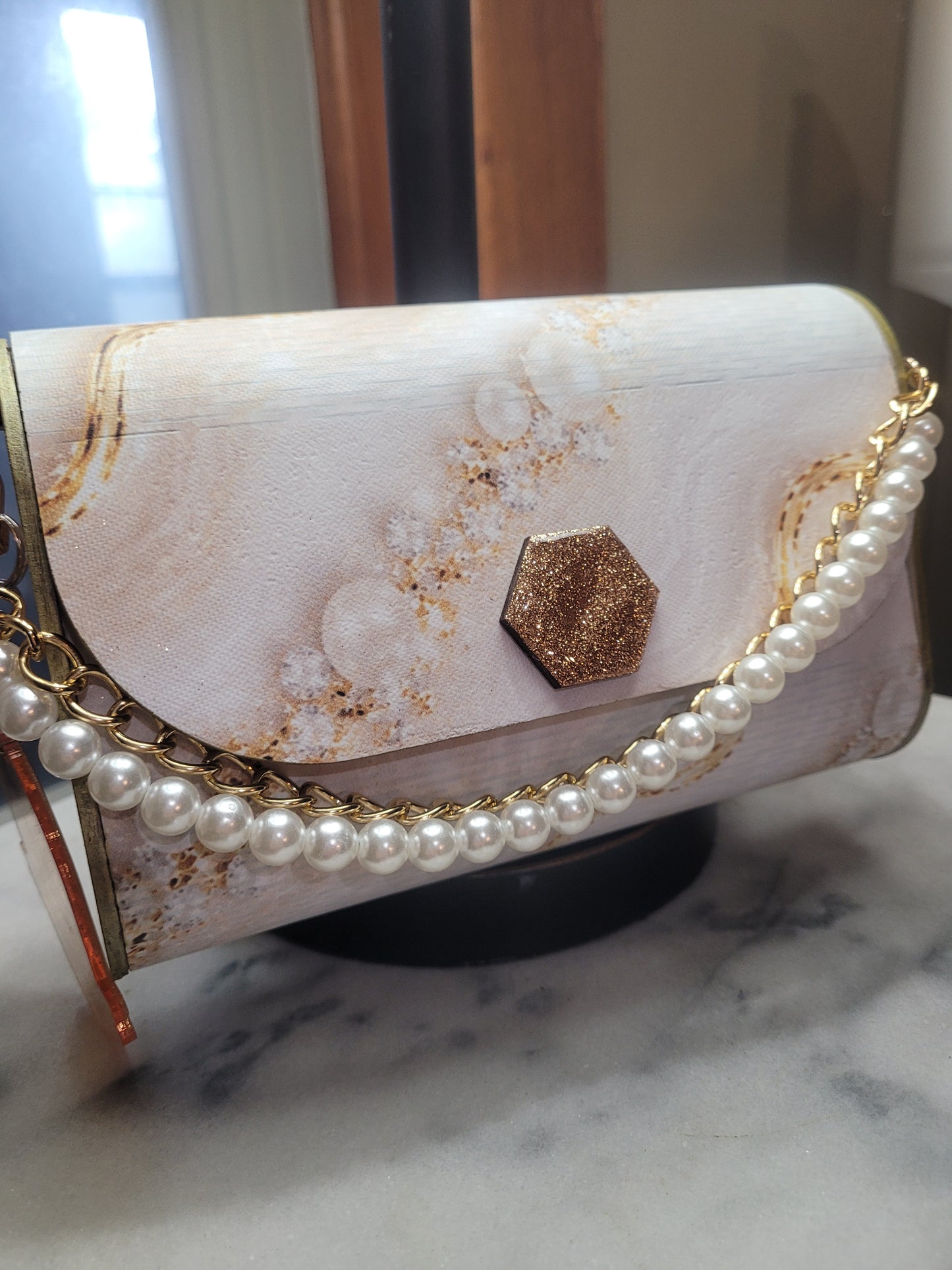 Zodiac Birthstone Wooden Purse | Handmade Crossbody Clutch | Personalized Zodiac Gift