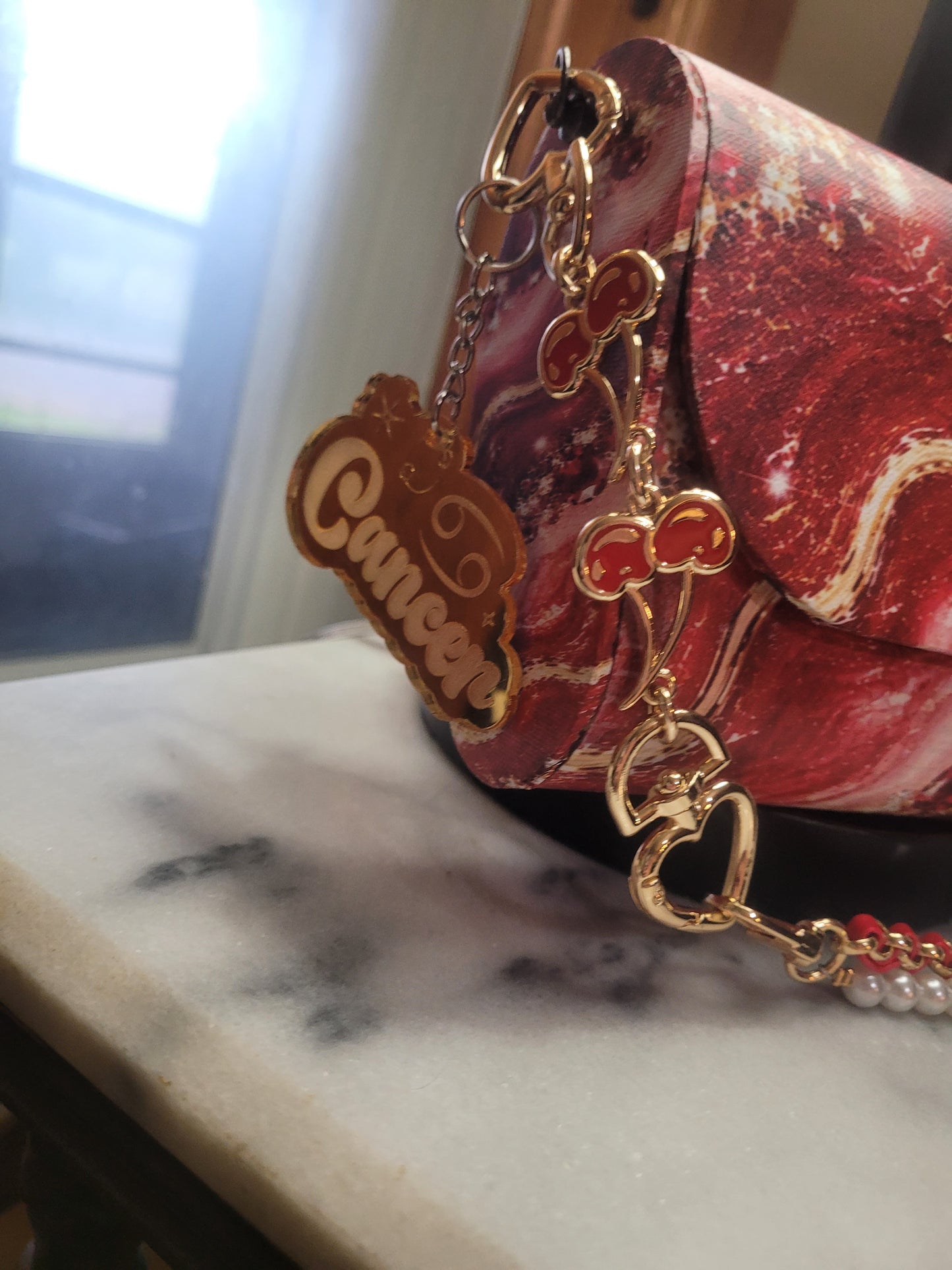 Zodiac Birthstone Wooden Purse | Handmade Crossbody Clutch | Personalized Zodiac Gift
