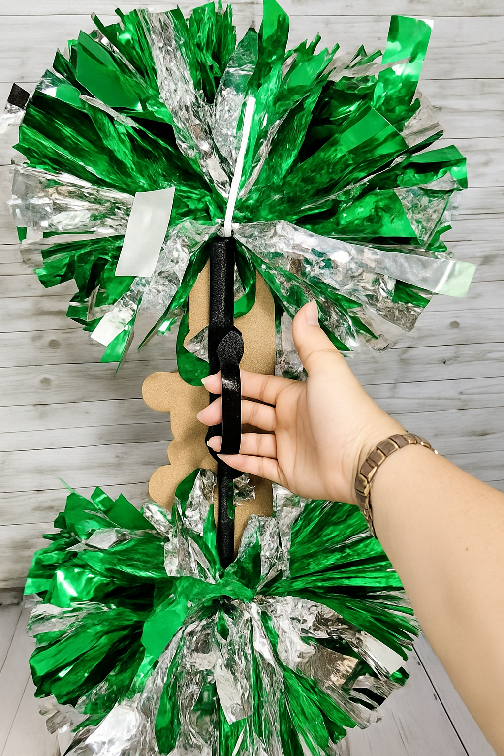 Personalized Cheer Stick with Name | Custom Pom Pom Spirit Stick | Cheerleader Gift