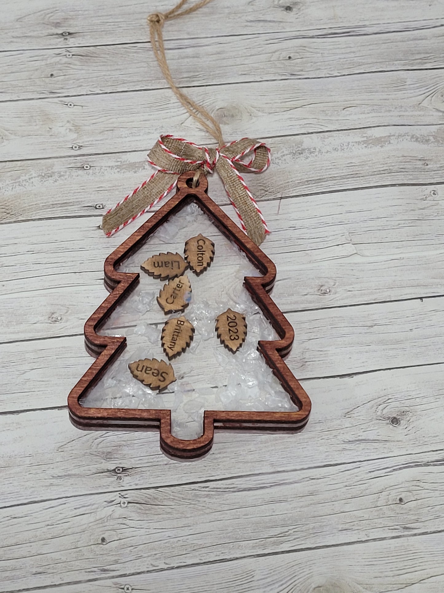 Wooden Christmas tree Personalized ornament
