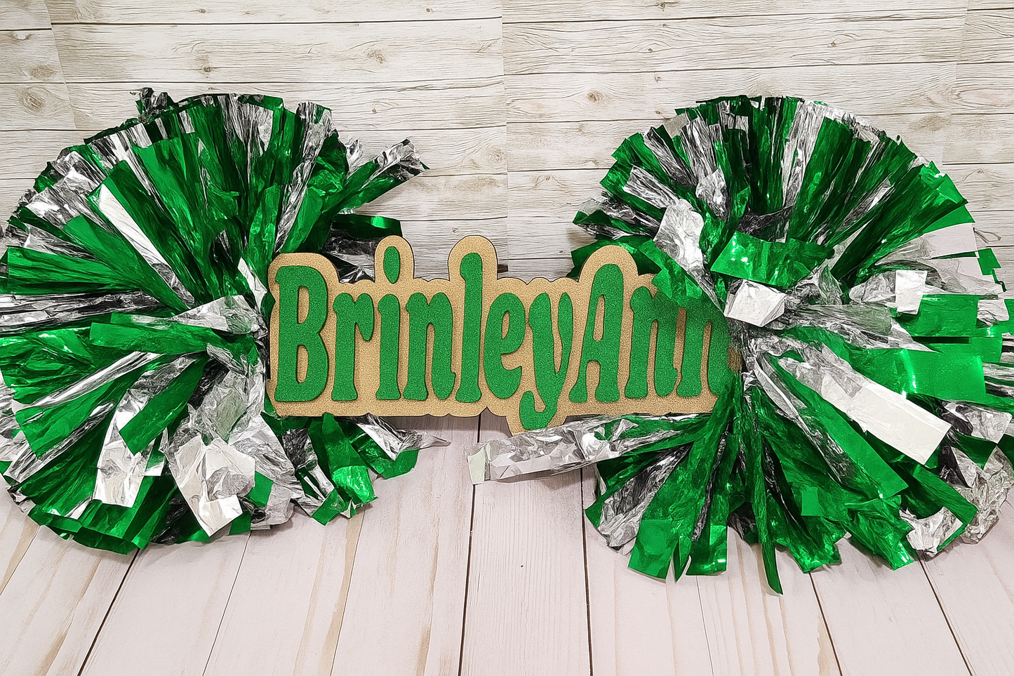 Personalized Cheer Stick with Name | Custom Pom Pom Spirit Stick | Cheerleader Gift