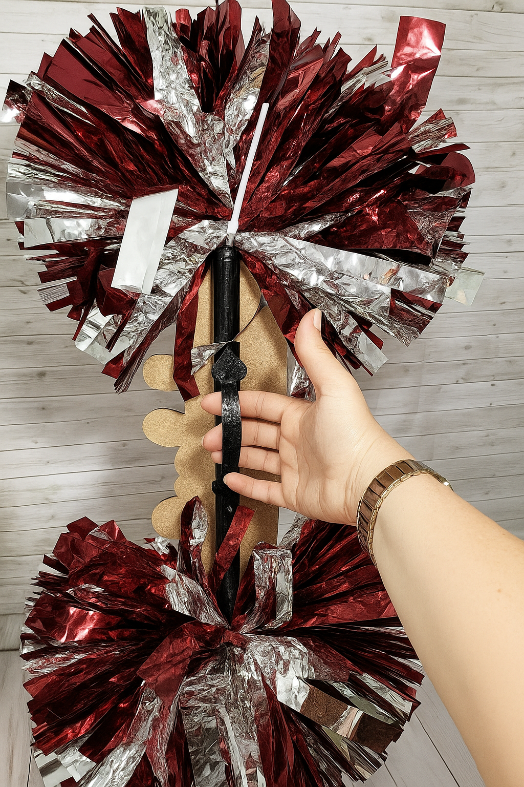 Personalized Cheer Stick with Name | Custom Pom Pom Spirit Stick | Cheerleader Gift