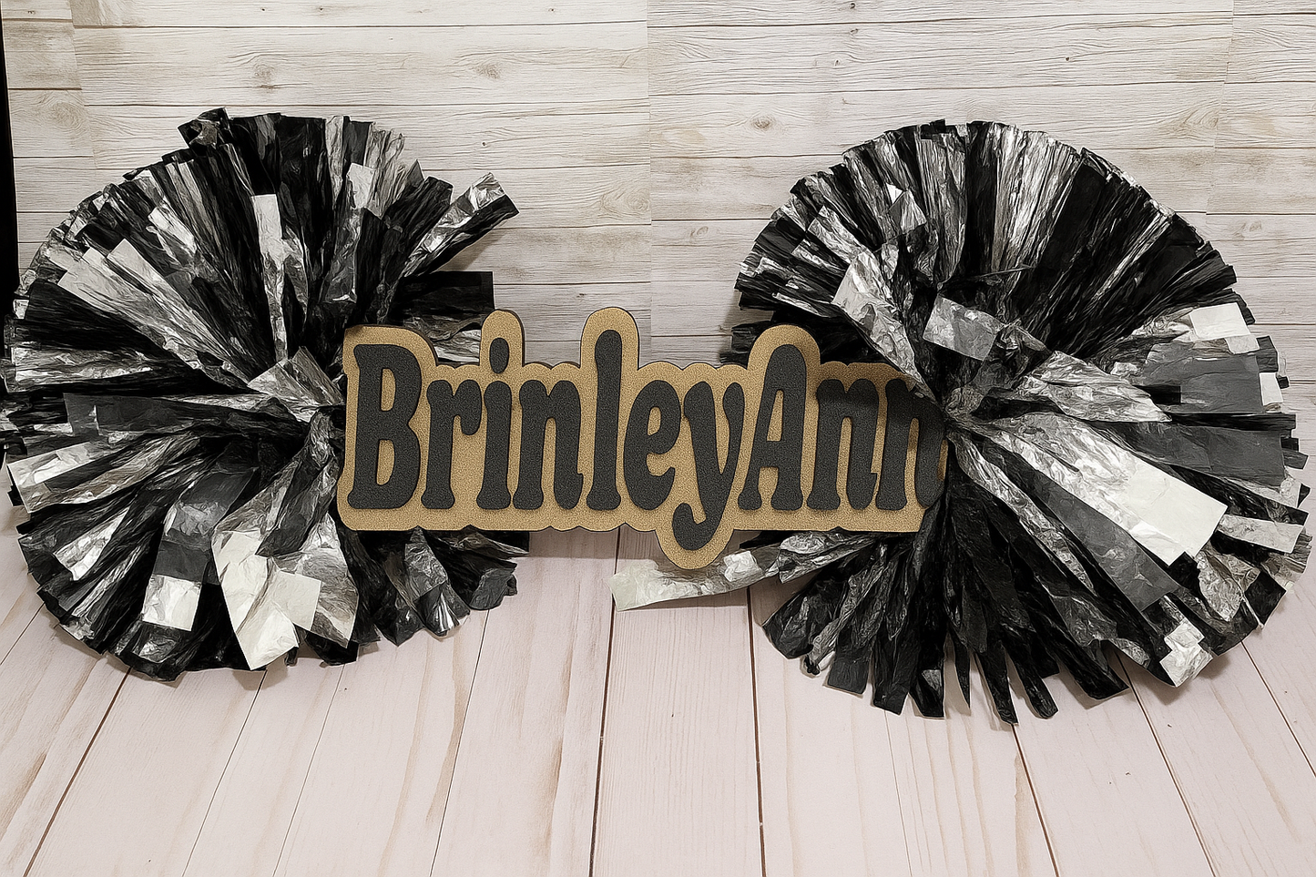 Personalized Cheer Stick with Name | Custom Pom Pom Spirit Stick | Cheerleader Gift