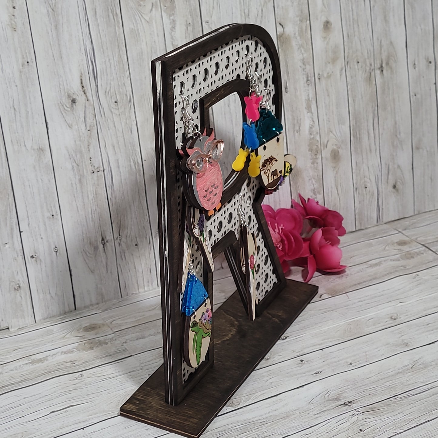 Earring Holder, Wicker Earring Holder