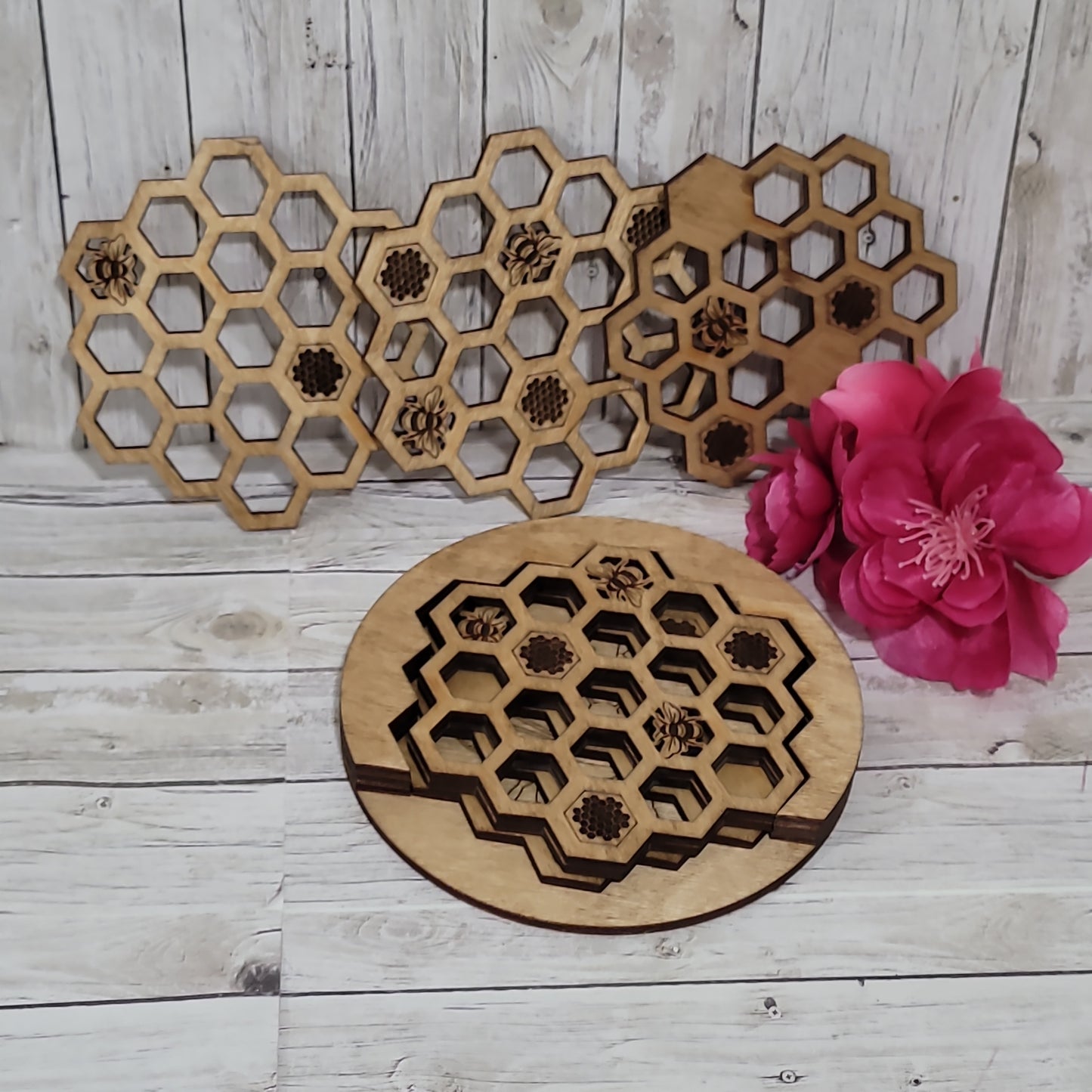 Honey Bee Coasters