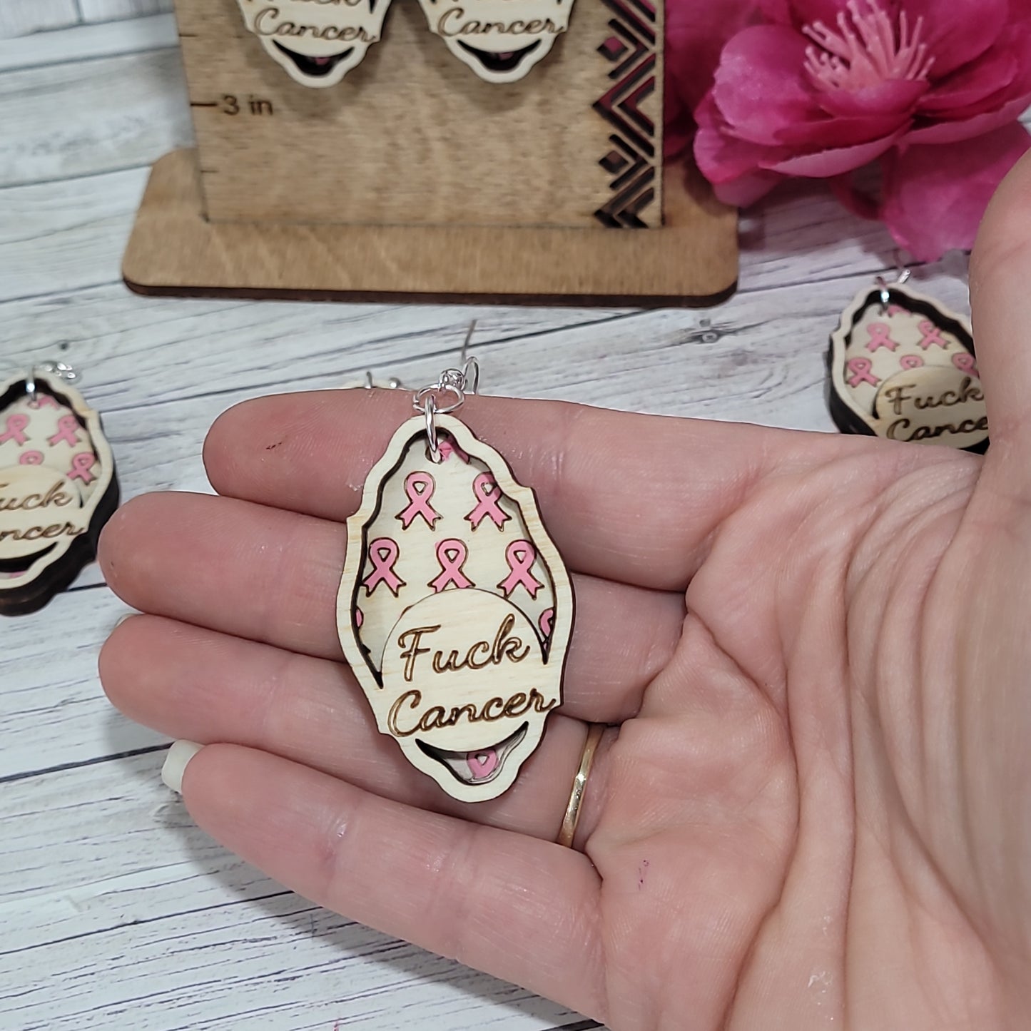 Breast Cancer Earrings