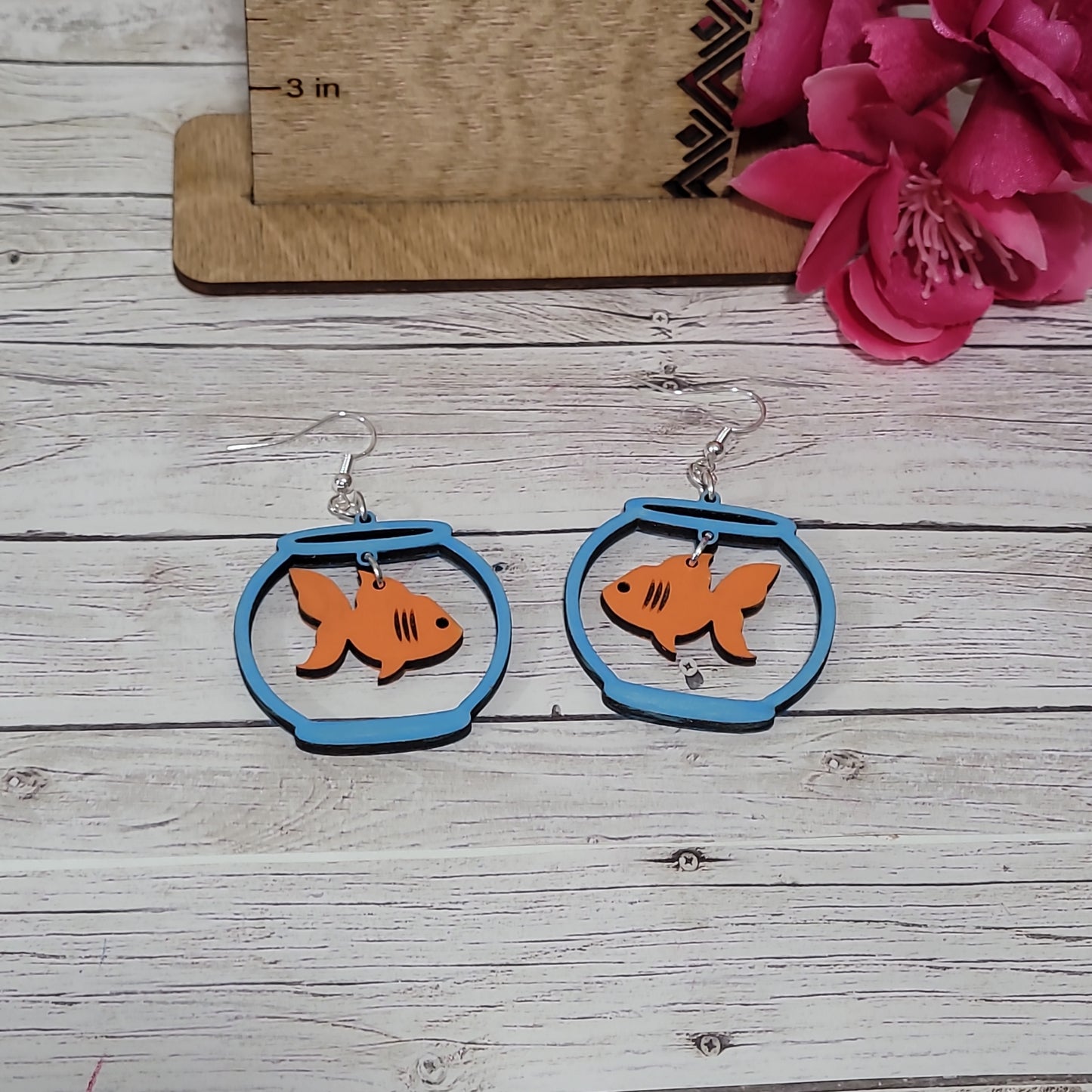 Gold Fish Earrings